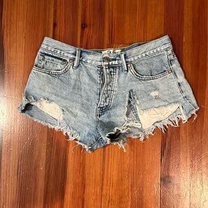 Free people denim shorts light wash